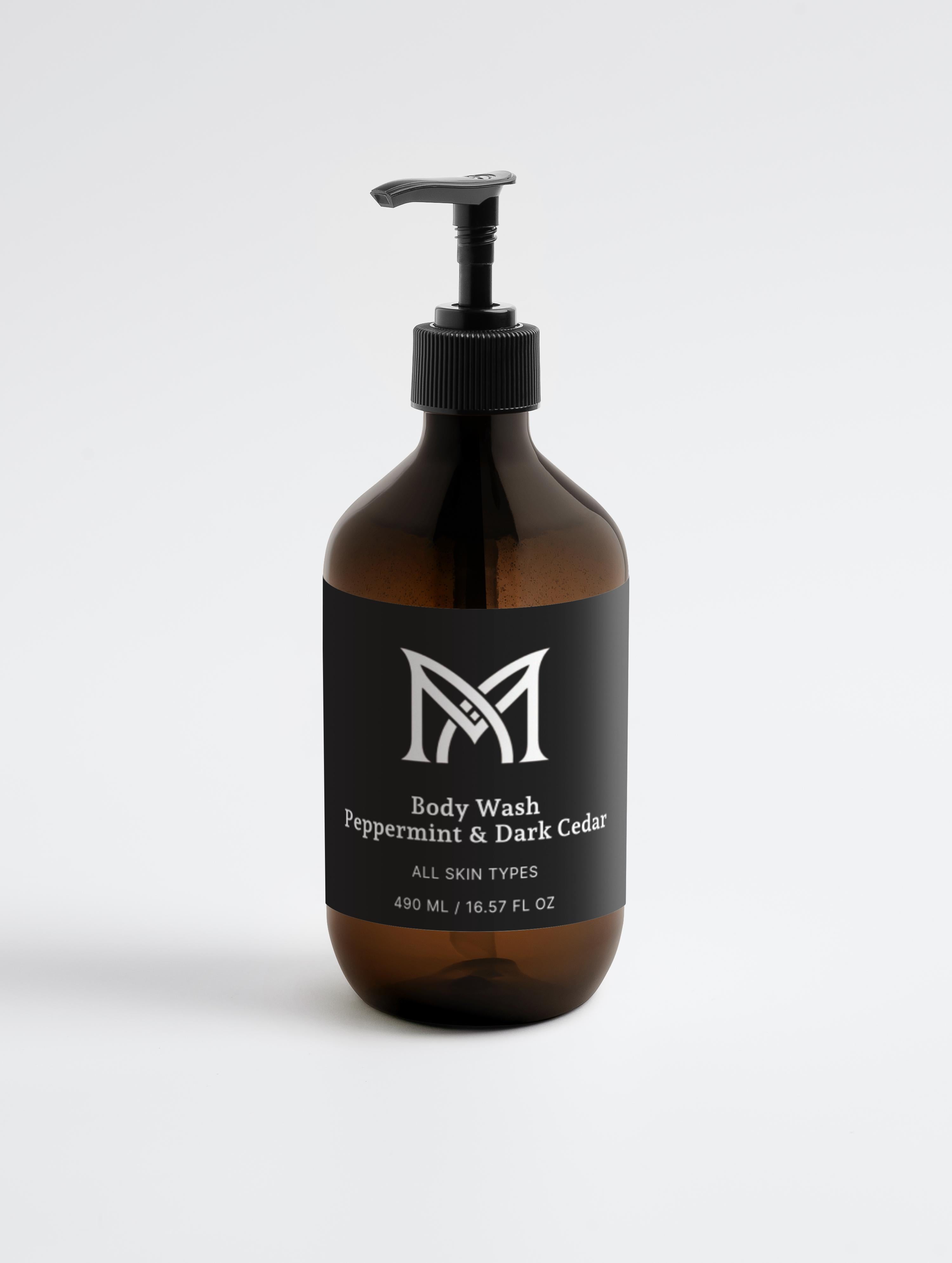 Body Wash, Peppermint & Dark Cedar